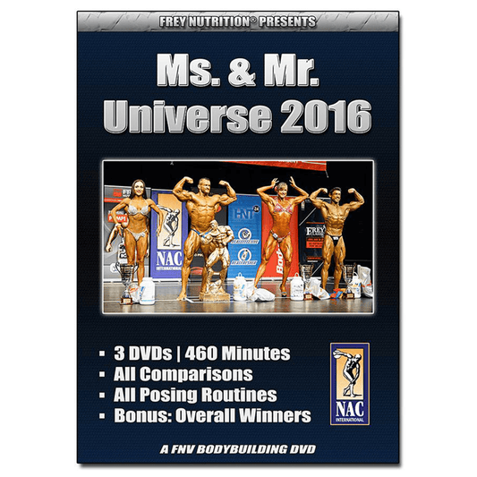 MS. & MR. UNIVERSE 2016 - Demo-Frey-Nutrition