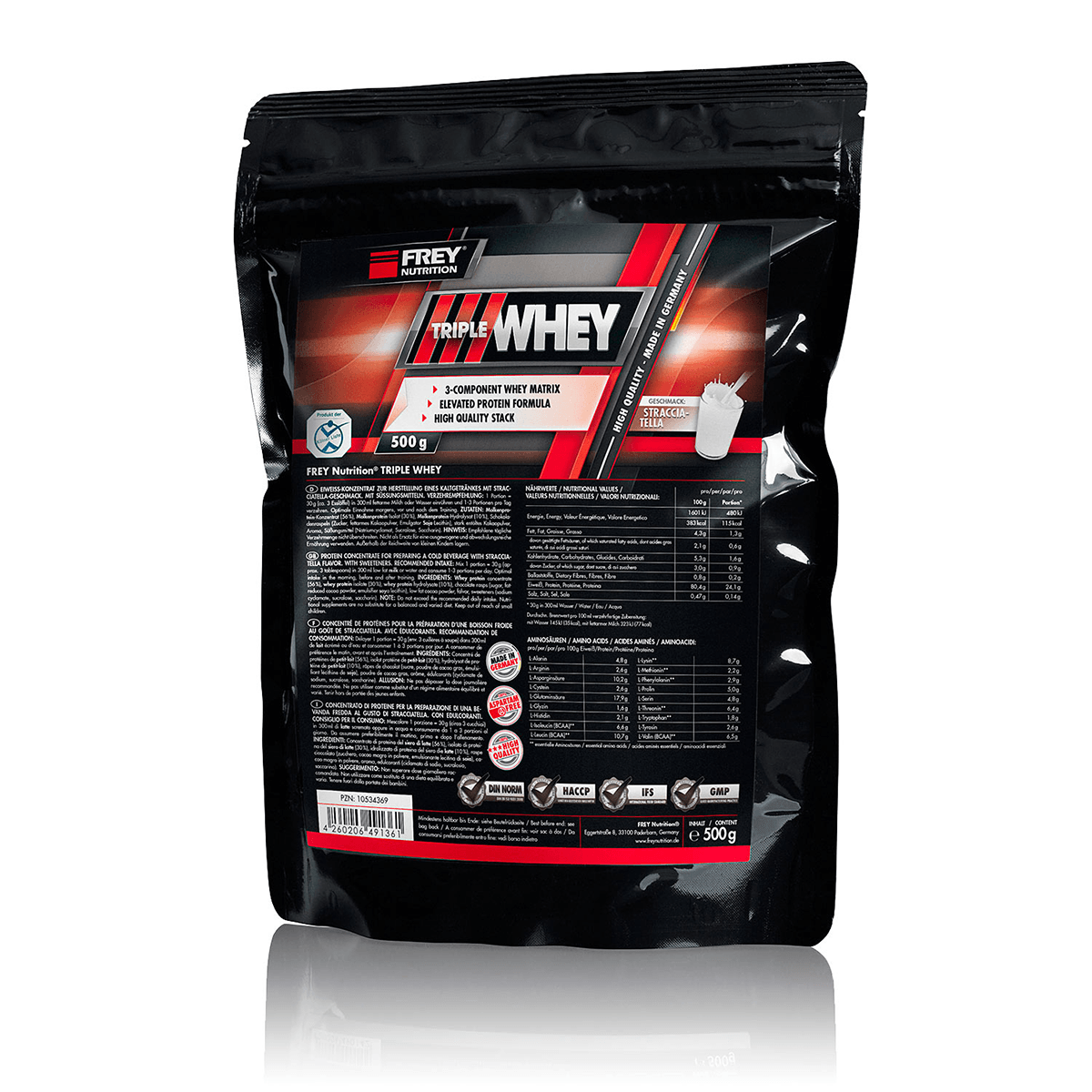 TRIPLE WHEY - 500 G ZIP-BEUTEL - Demo-Frey-Nutrition